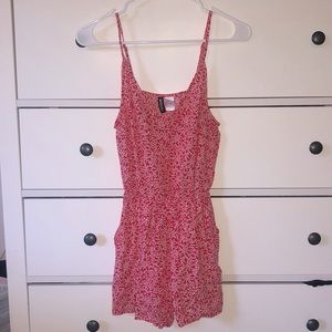 H&M summer/spring red romper